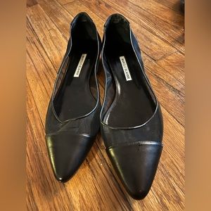 Manolo Blahnik Mesh Cap-Toe Ballerina Flats Size 40.5